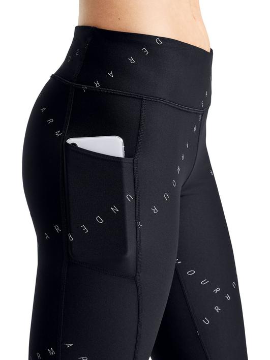 Siyah Kadın HeatGear® Armour Baskılı Bilek Üstü