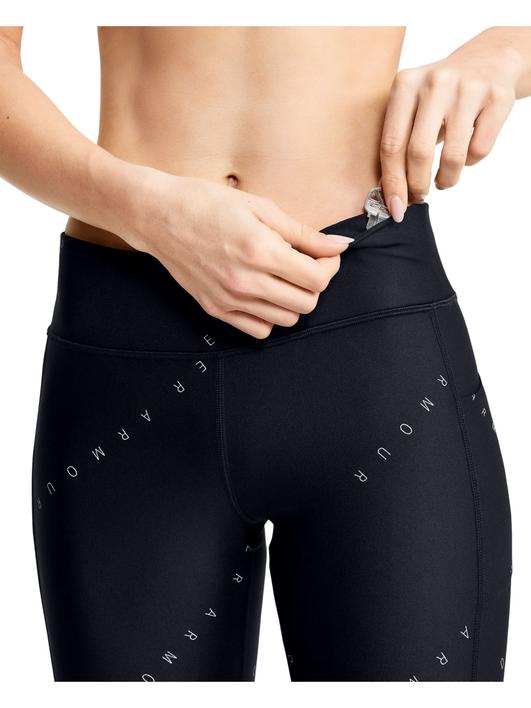 Siyah Kadın HeatGear® Armour Baskılı Bilek Üstü