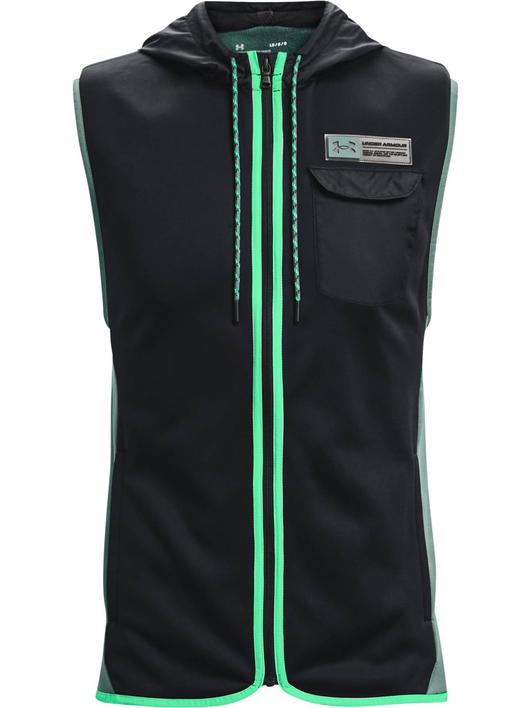 Siyah Erkek Armour Fleece® Storm Kapüşonlu Yelek