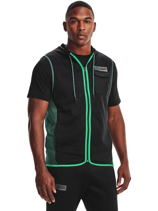 Siyah Erkek Armour Fleece® Storm Kapüşonlu Yelek