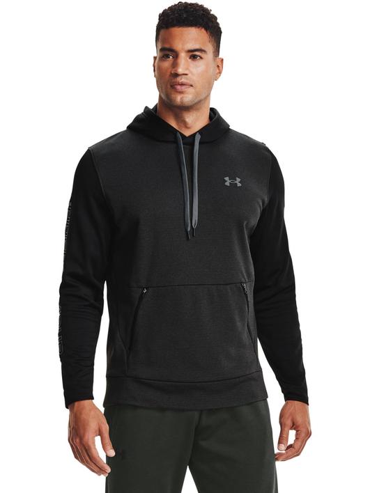 Siyah Erkek Armour Fleece® Textured Kapüşonlu Üst