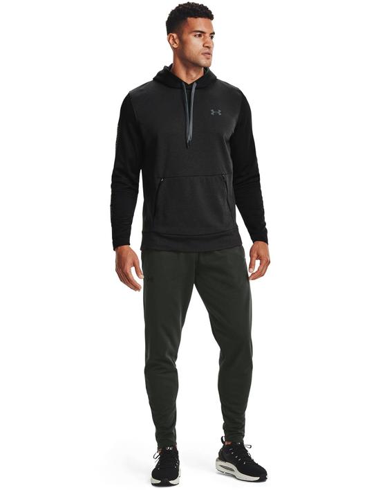 Siyah Erkek Armour Fleece® Textured Kapüşonlu Üst