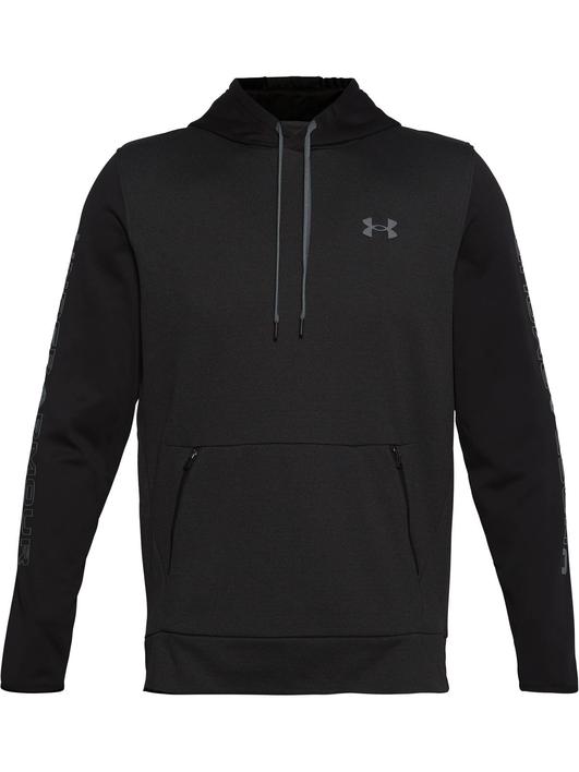 Siyah Erkek Armour Fleece® Textured Kapüşonlu Üst