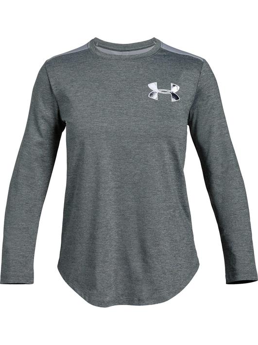 Gri Kız Çocuk HeatGear® Armour Uzun Kollu
