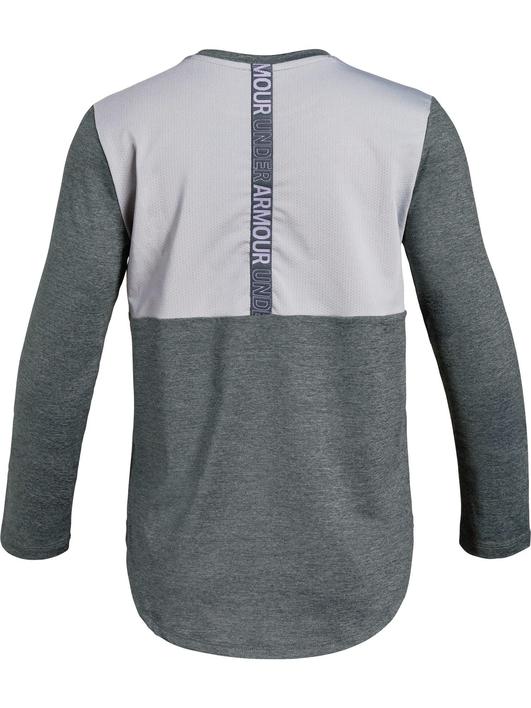 Gri Kız Çocuk HeatGear® Armour Uzun Kollu