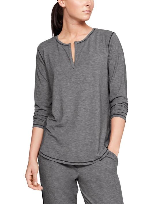 Siyah Kadın UA Recover Sleepwear Uzun Kollu