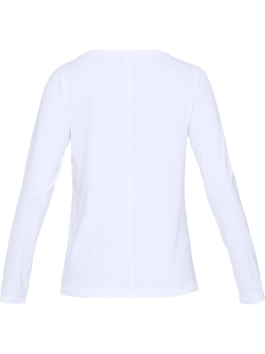 Beyaz Kadın HeatGear® Armour Uzun Kollu