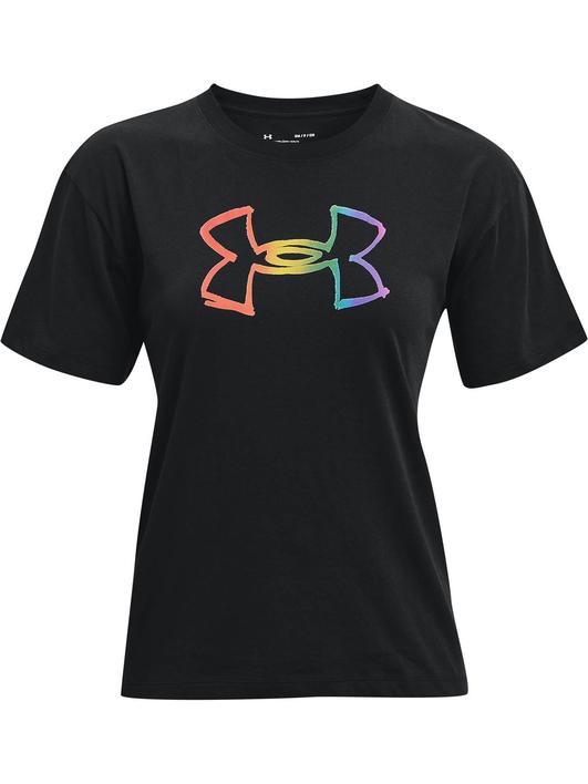 Siyah Kadın UA Pride Graphic Kısa Kollu