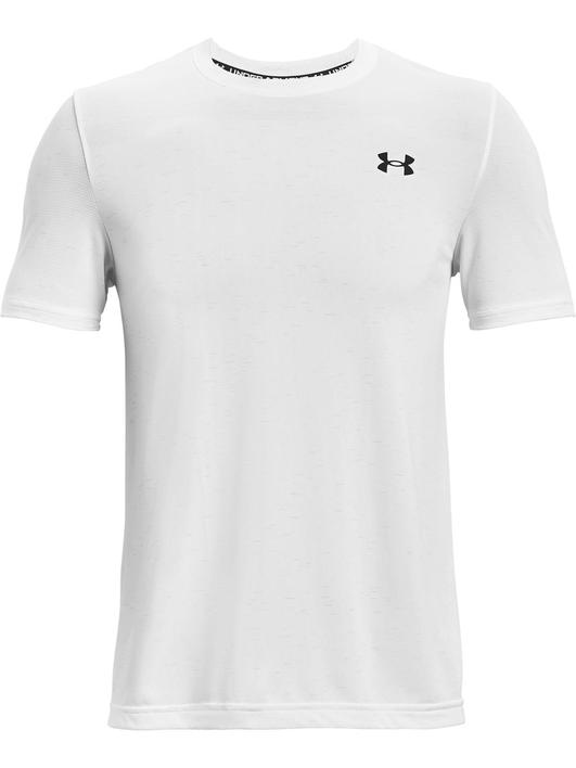 Beyaz Erkek UA Dikişsiz Kısa Kollu T-shirt