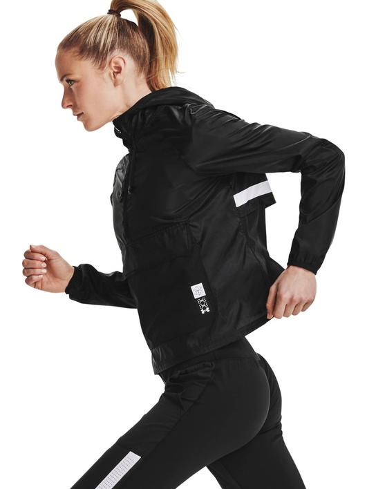 Siyah Kadın UA Run Anywhere Anorak Mont