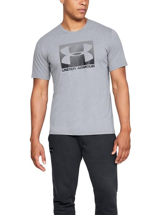 Gri Erkek UA Boxed Sportstyle Kısa Kollu T-shirt