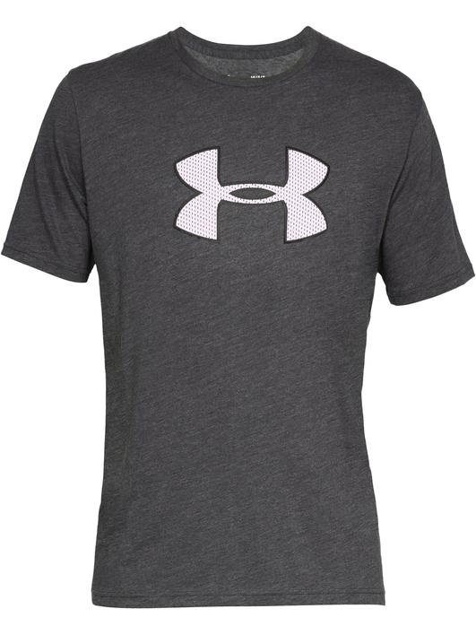 Gri Erkek UA Big Logo Kısa Kollu T-shirt