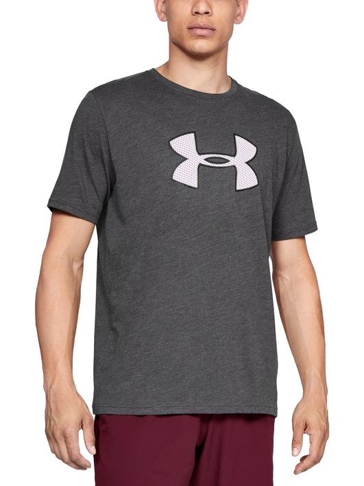 Gri Erkek UA Big Logo Kısa Kollu T-shirt