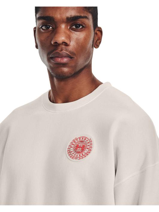 Beyaz Erkek UA Rival Fleece AMP Crew