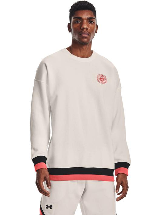 Beyaz Erkek UA Rival Fleece AMP Crew