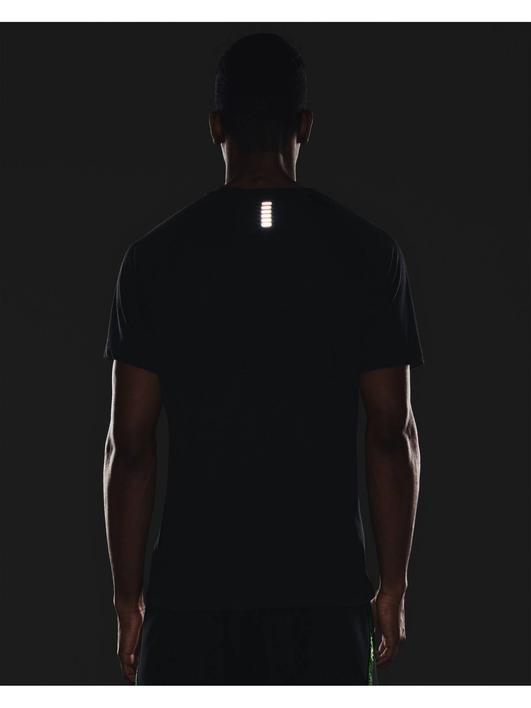 Siyah Erkek UA Streaker Koşu Kısa Kollu T-shirt
