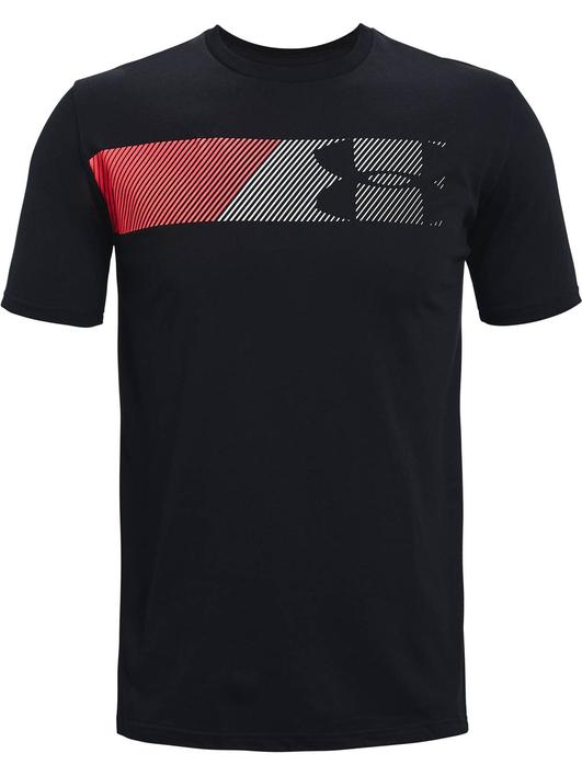 Siyah Erkek UA Fast Left Chest Kısa Kollu