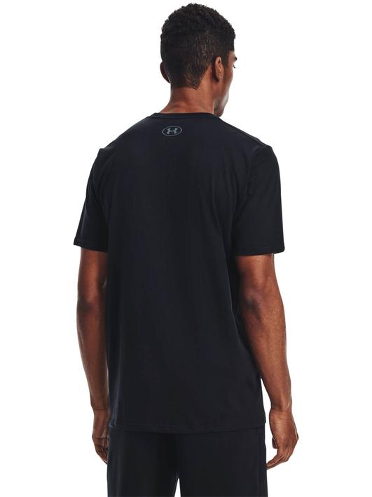 Siyah Erkek UA Fast Left Chest Kısa Kollu