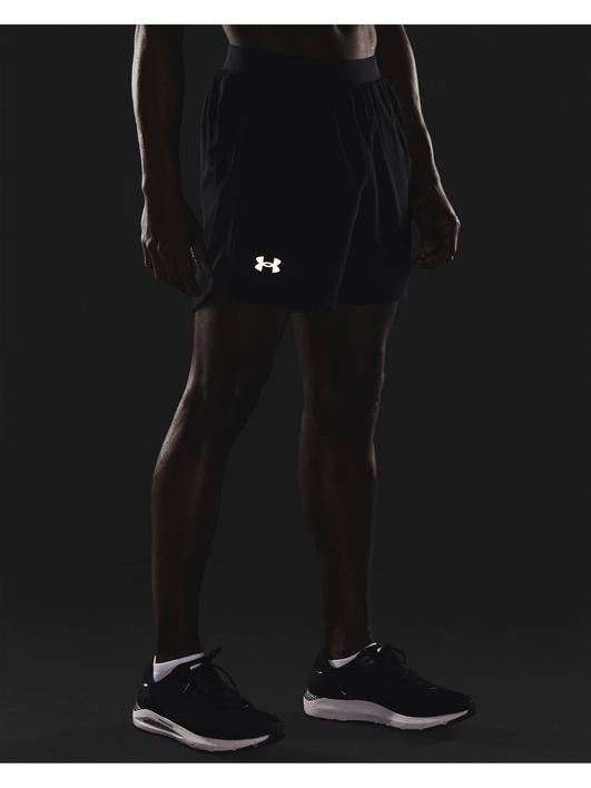 Siyah Erkek UA Launch Koşu 5inç Şort