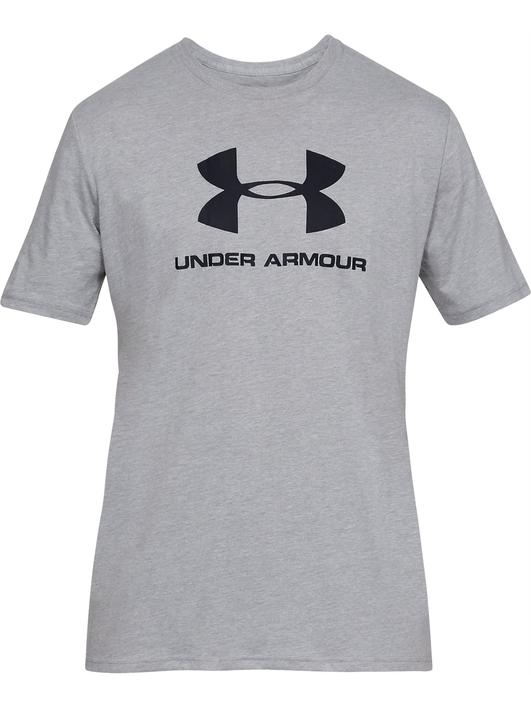 Gri Erkek UA Sportstyle Logo Kısa Kollu T-shirt