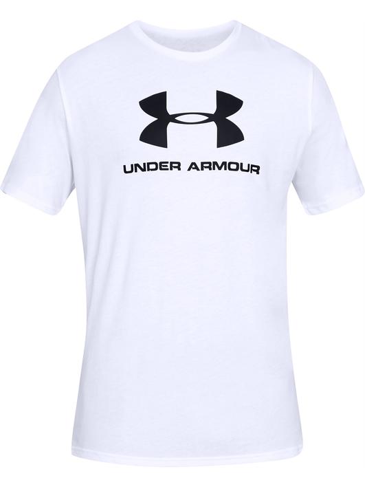 Beyaz Erkek UA Sportstyle Logo Kısa Kollu T-shirt