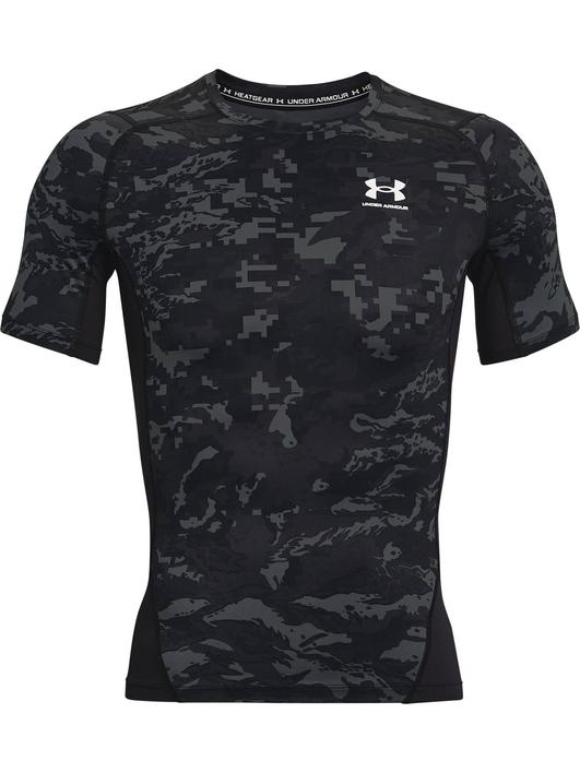 Siyah Erkek HeatGear® Armour Camo Kısa Kollu