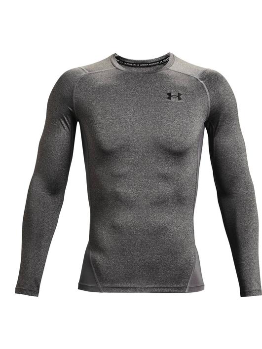 Gri Erkek UA HG Armour Comp Uzun Kollu Tişört