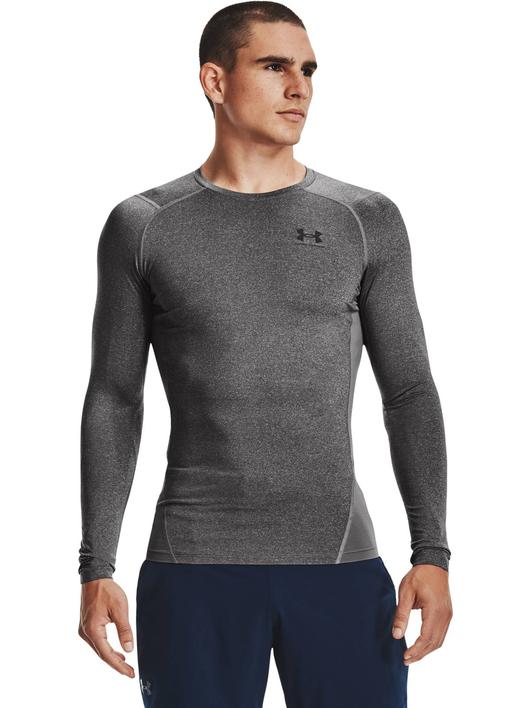 Gri Erkek UA HG Armour Comp Uzun Kollu Tişört