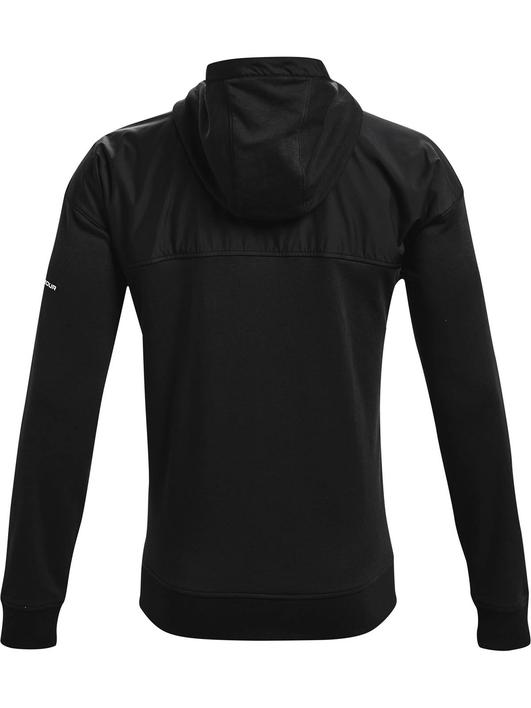 Siyah Erkek UA Rival Terry AMP Tam Boy Fermuarlı Kapüşonlu Üst