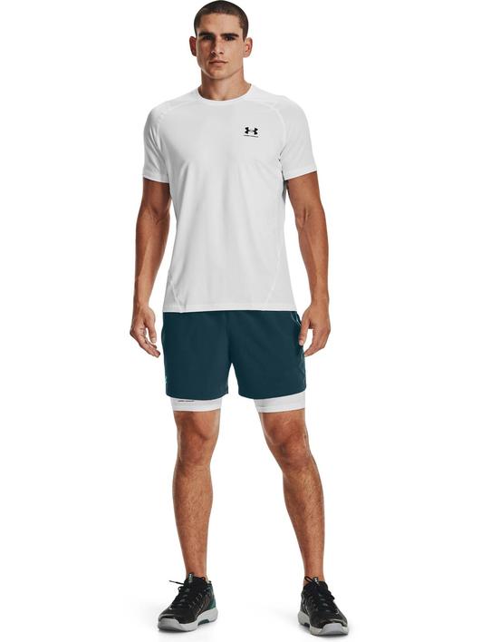 Beyaz Erkek HeatGear® Armour Compression Şort