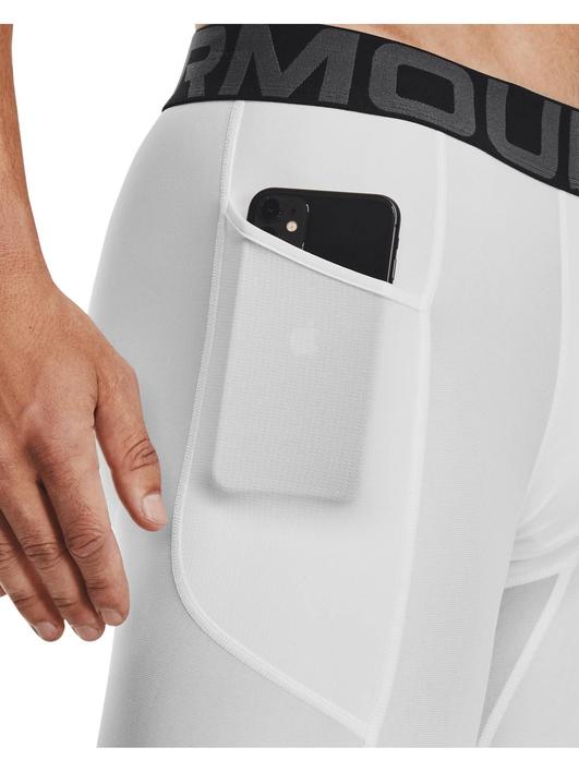 Beyaz Erkek HeatGear® Armour Compression Şort