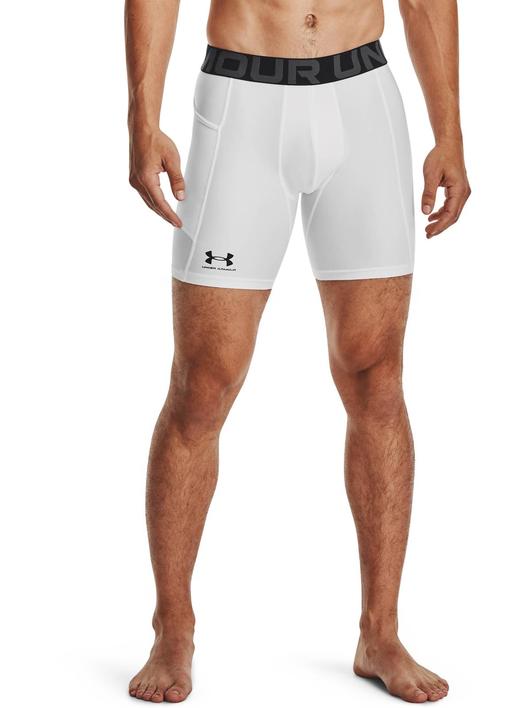Beyaz Erkek HeatGear® Armour Compression Şort