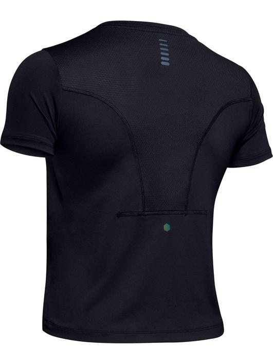 Siyah Kadın UA RUSH™ Run HeatGear® Kısa Kollu