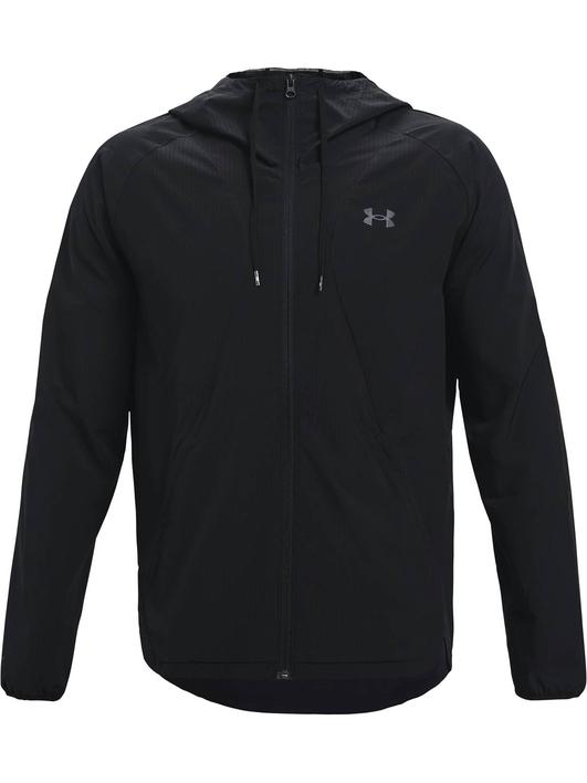 Siyah Erkek UA Woven Windbreaker Mont