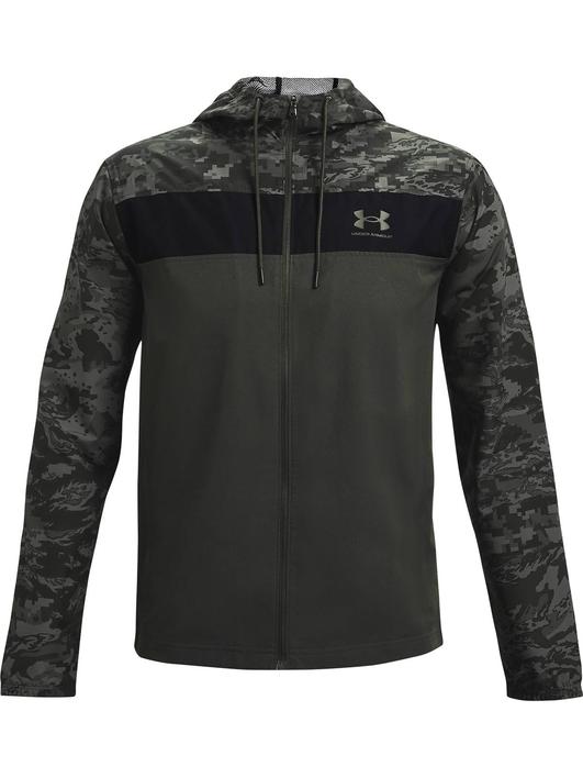 Yeşil Erkek UA Sportstyle Camo Windbreaker Mont