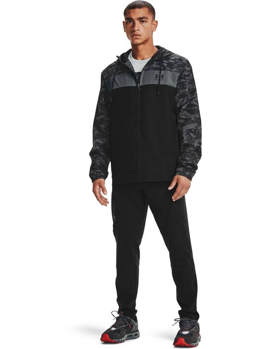 Siyah Erkek UA Sportstyle Camo Windbreaker Mont