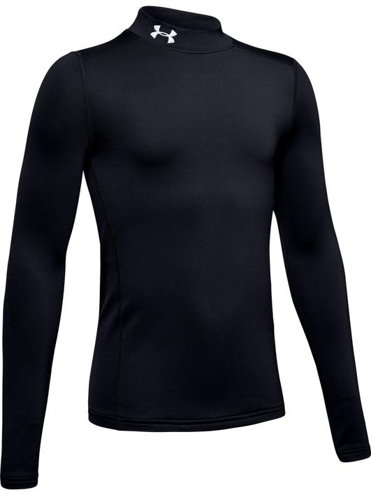 Siyah Erkek Çocuk ColdGear® Armour Yarım Balıkçı