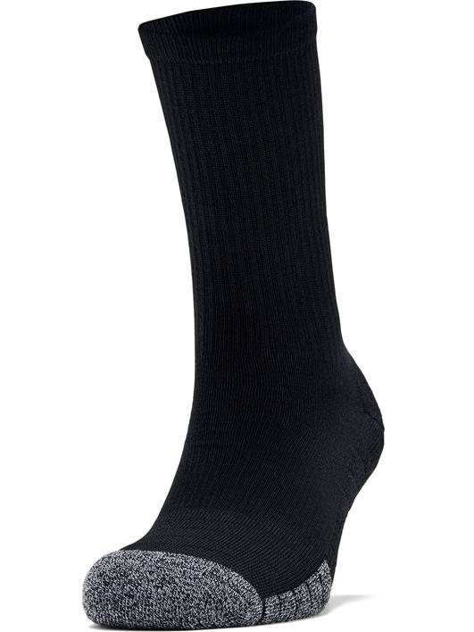 Siyah Yetişkin HeatGear® Crew Çorap 3'lü Paket