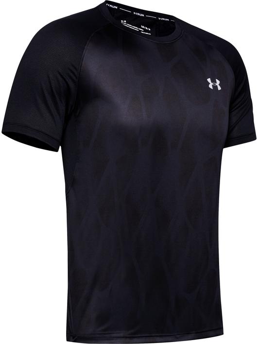 Siyah Erkek UA Qualifier Iso-Chill Printed Run Kısa Kollu
