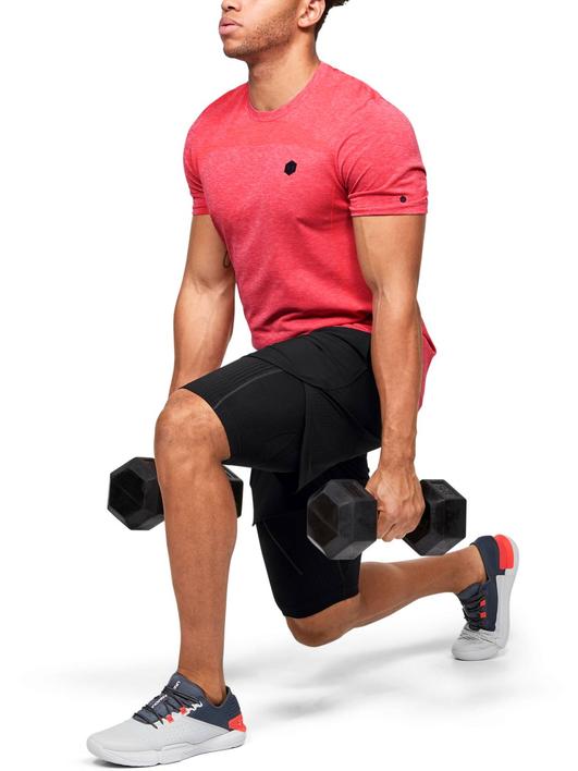 Siyah Erkek UA RUSH™ Dikişsiz Long Şort