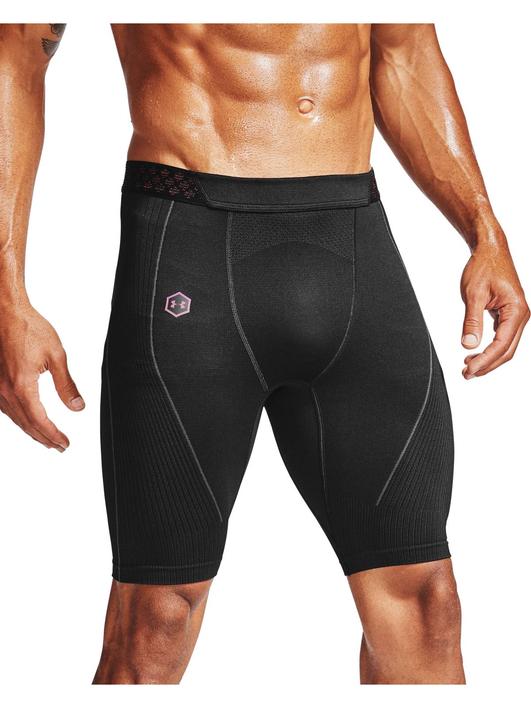 Siyah Erkek UA RUSH™ Dikişsiz Long Şort