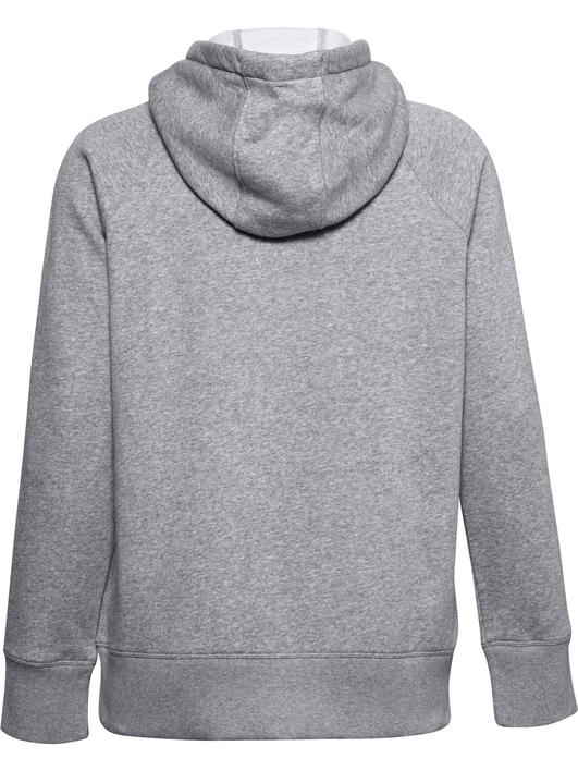 Gri Kadın UA Rival Fleece Logo Kapüşonlu Üst