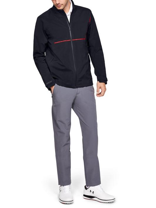 Siyah Erkek UA Storm GORE-TEX® Paclite® Tam Boy Fermuarlı Ceket