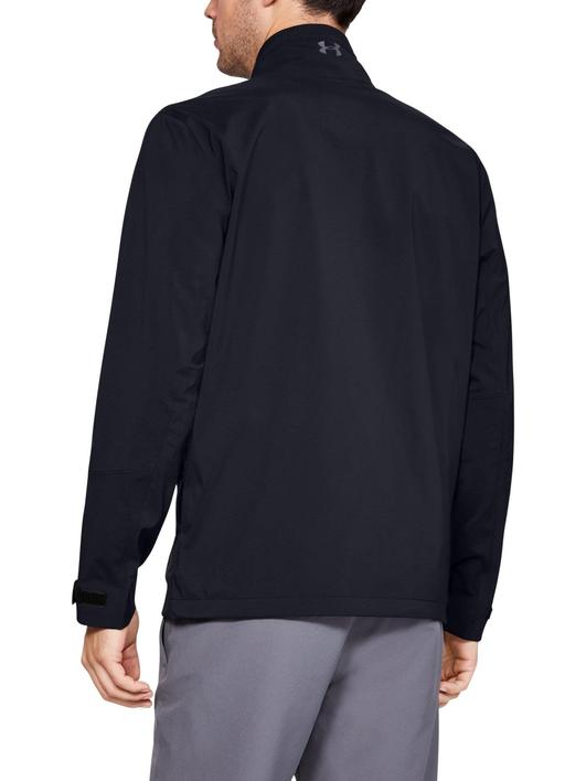 Siyah Erkek UA Storm GORE-TEX® Paclite® Tam Boy Fermuarlı Ceket