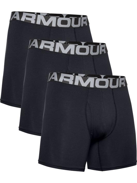 Siyah Erkek Charged Cotton® 6" Boxerjock® – 3'lü Paket