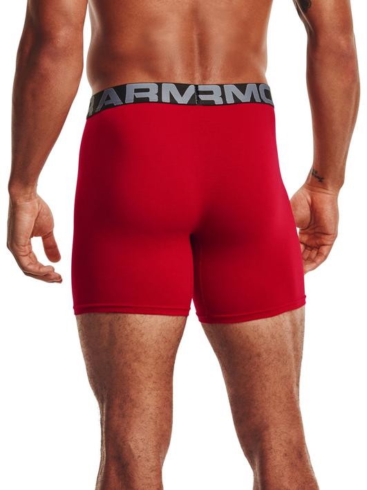Kırmızı Erkek Charged Cotton® 6" Boxerjock® – 3'lü Paket