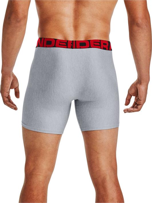 Gri Erkek UA Tech™ 6" Boxerjock® – 2'li Paket