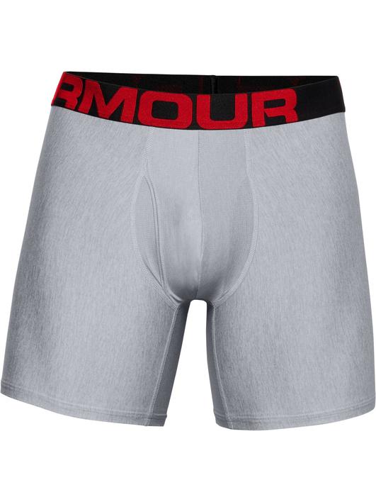 Gri Erkek UA Tech™ 6" Boxerjock® – 2'li Paket