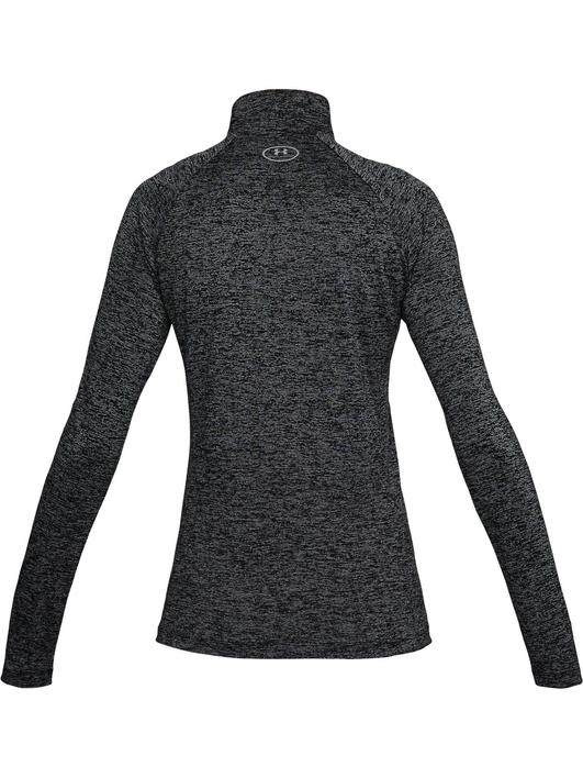 Siyah Kadın UA Tech™ Twist ½ Boy Fermuarlı Sweatshirt