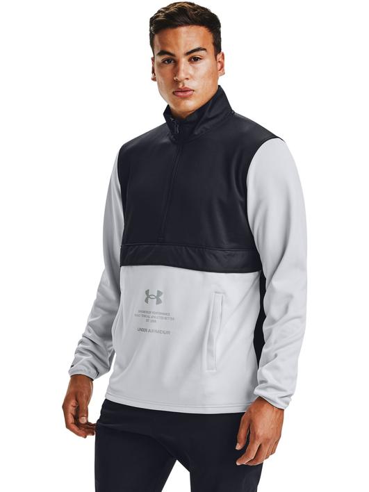 Siyah Erkek Armour Fleece® Storm ½ Fermuarlı